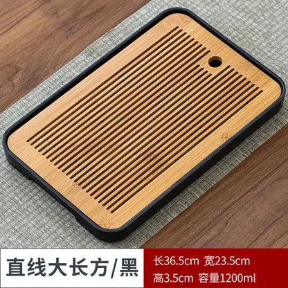 Bamboo Tea Tray Pu'er tea Tea Board  1PC Drainage Water Storage kung-fu Tea Set Tea Table Chinese Tea Room Board Ceremony Tools