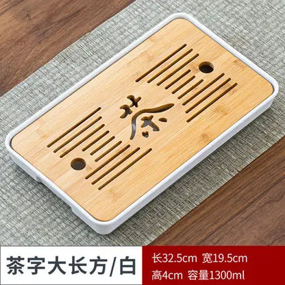 Bamboo Tea Tray Pu'er tea Tea Board  1PC Drainage Water Storage kung-fu Tea Set Tea Table Chinese Tea Room Board Ceremony Tools