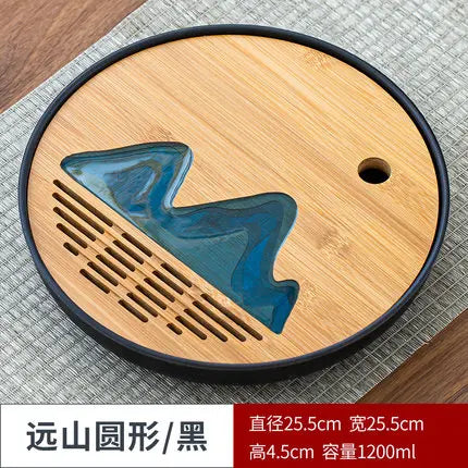 Bamboo Tea Tray Pu'er tea Tea Board  1PC Drainage Water Storage kung-fu Tea Set Tea Table Chinese Tea Room Board Ceremony Tools