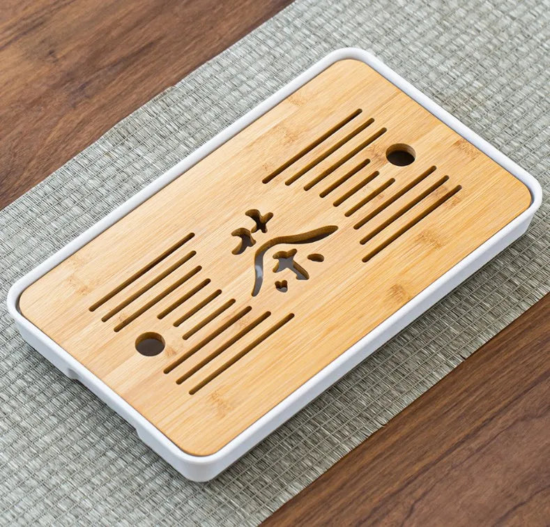 Bamboo Tea Tray Pu'er tea Tea Board  1PC Drainage Water Storage kung-fu Tea Set Tea Table Chinese Tea Room Board Ceremony Tools