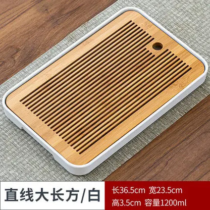 Bamboo Tea Tray Pu'er tea Tea Board  1PC Drainage Water Storage kung-fu Tea Set Tea Table Chinese Tea Room Board Ceremony Tools