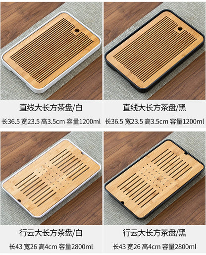 Bamboo Tea Tray Pu'er tea Tea Board  1PC Drainage Water Storage kung-fu Tea Set Tea Table Chinese Tea Room Board Ceremony Tools