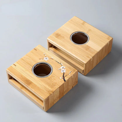 Bamboo Tea Warmer Teapot Heater Candle Heating Holder Japanese-style Thermostat Wine Temperature Base Tea Pot Stove Insulation