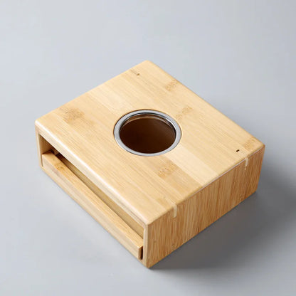 Bamboo Tea Warmer Teapot Heater Candle Heating Holder Japanese-style Thermostat Wine Temperature Base Tea Pot Stove Insulation
