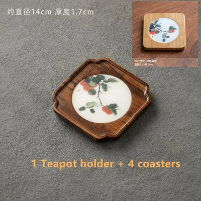 BambooTeapot Tray Drainage Water Storage Kung Fu Tea Set Drawer Tea Board Table Chinese Tea Ceremony Tools Free Shipping