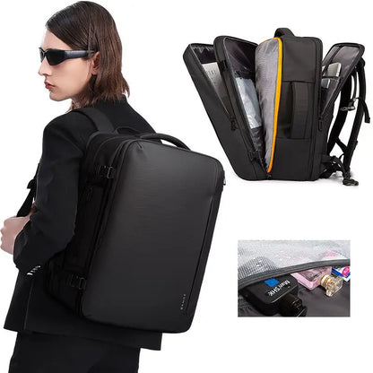 Bange 35L 45L Travel Backpack Men Business Aesthetic Backpack School Bag Large 17.3 Laptop Waterproof Fashion Backpack Male