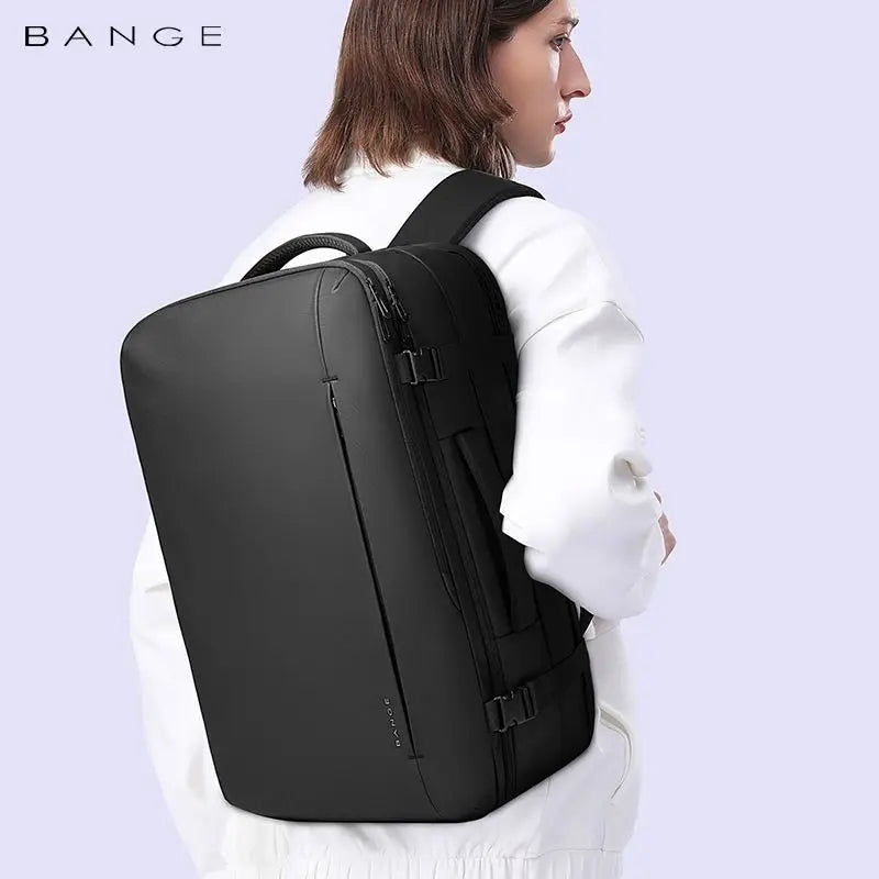 Bange 35L 45L Travel Backpack Men Business Aesthetic Backpack School Bag Large 17.3 Laptop Waterproof Fashion Backpack Male