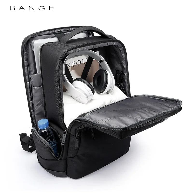 Bange 35L Travel Backpack  Nylon Bag Outdoor Waterproof 17.3 inch Laptop Backpack Multi-function Large Capacity Hiking Backpack