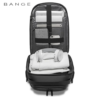Bange Backpack Men USB Charging Waterproof 15.6 Inch Laptop Backpack Casual Oxford Male Business Bag Computer Backpacks