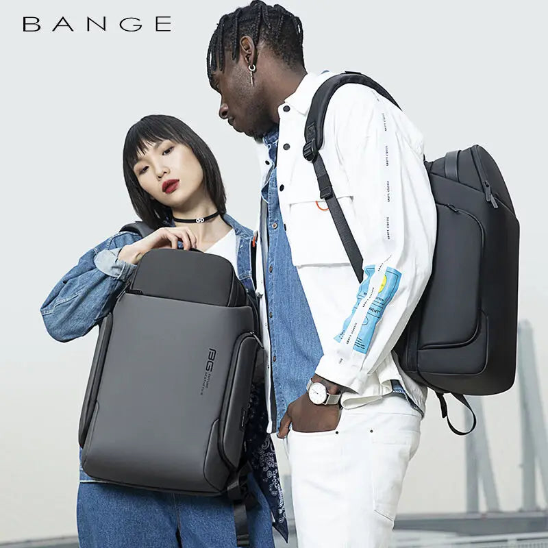 Bange Backpack Men USB Charging Waterproof 15.6 Inch Laptop Backpack Casual Oxford Male Business Bag Computer Backpacks