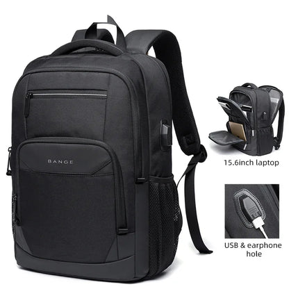 Bange Backpack for Teenager Student School Bag Large Capacity 15.6 Laptop Daily USB Charging Waterproof Laptop Backpack New