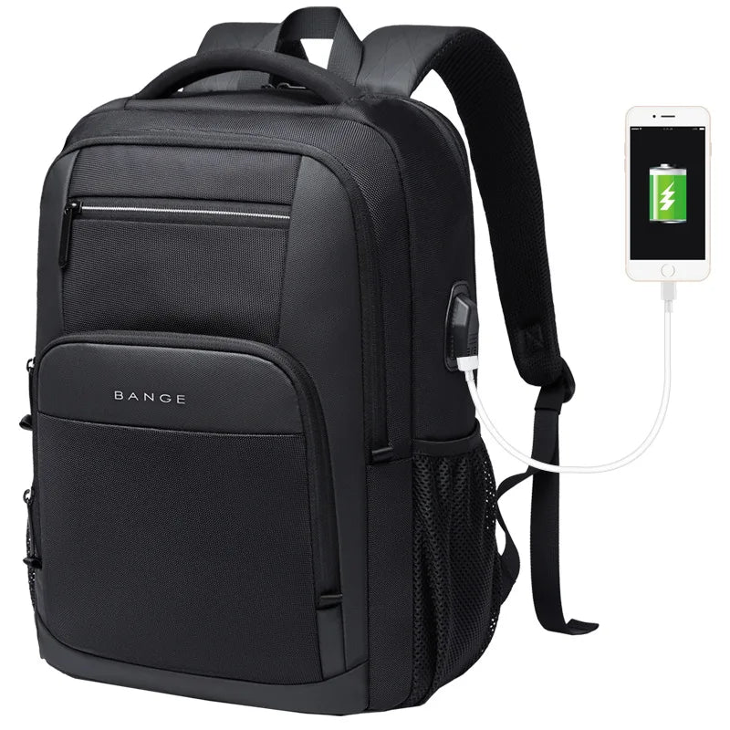 Bange Backpack for Teenager Student School Bag Large Capacity 15.6 Laptop Daily USB Charging Waterproof Laptop Backpack New