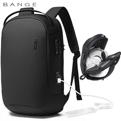 Bange Backpacks for Men 15.6 inch Laptop Backpacks Fashion Waterproof Travel Backpack Anti-thief Male school Bags