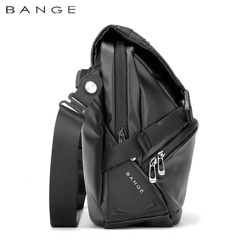 Bange Chest Bag Men Crossbody bag Men's crossbody bag Fashion large capacity single shoulder bag Business commuter messenger bag