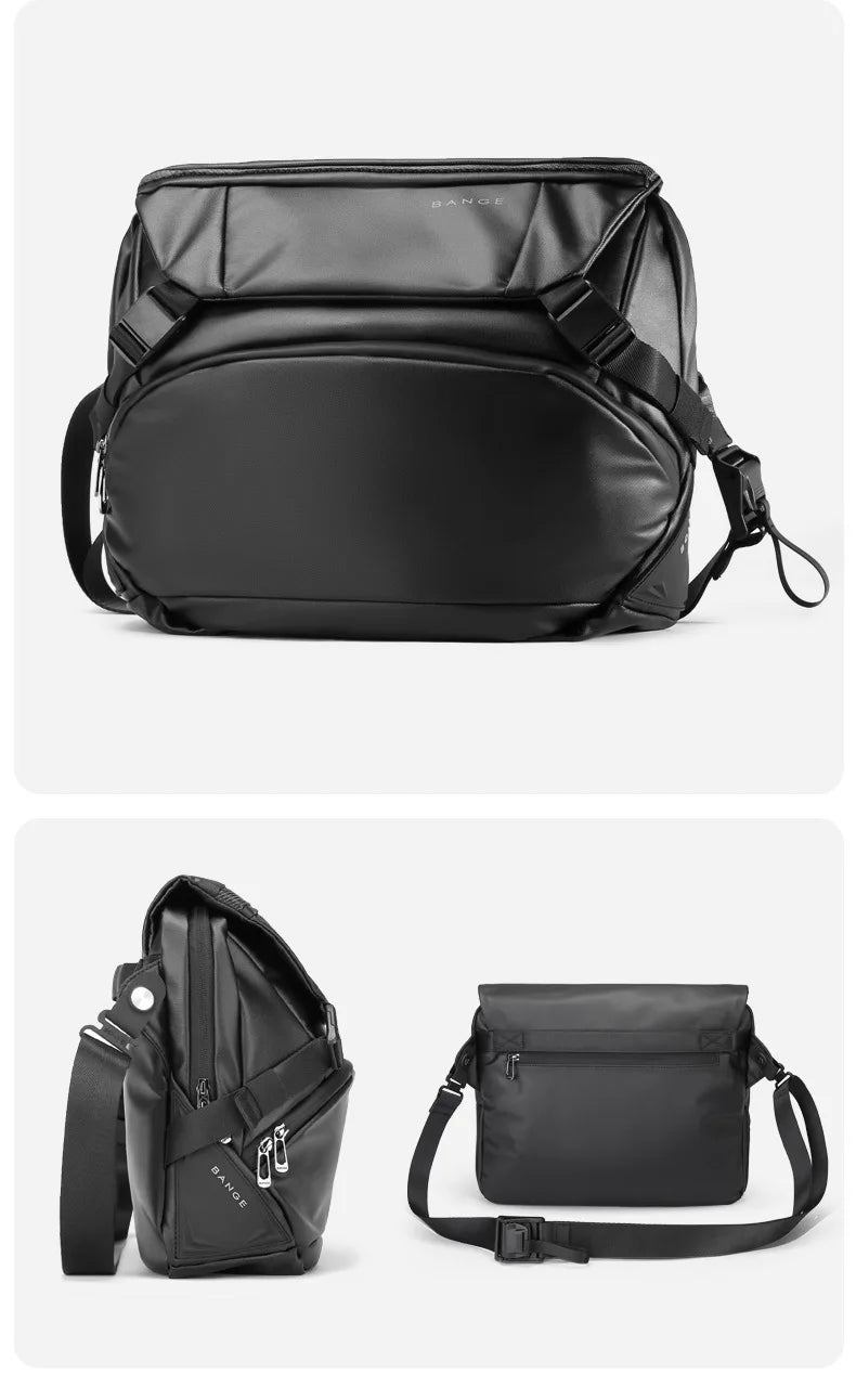 Bange Chest Bag Men Crossbody bag Men's crossbody bag Fashion large capacity single shoulder bag Business commuter messenger bag