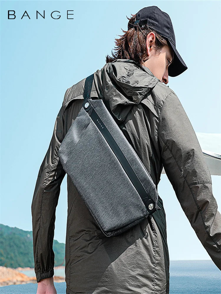 Bange Chest Bag Men Waterproof Leisure Male Bag Sports Packs Messenger Shoulder Sling Running Women Shoulder Bag