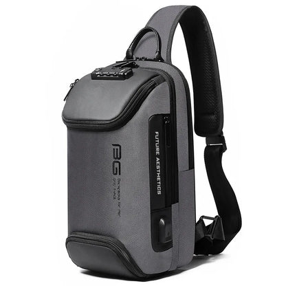 Bange Chest Bag Pack Multi functional Men's Oxford Crossbody Bag Anti-theft Shoulder Bags Short Trip Messenger USB Charging