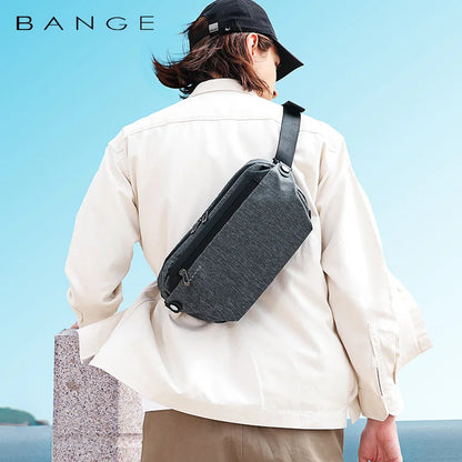 Bange Crossbody Bag Shoulder Bag Men's Chest Bag Woman Leisure Travel Cycling Pack Outdoor Messenger Bag Fashion