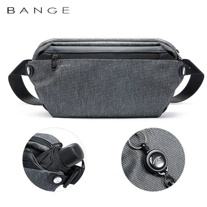 Bange Crossbody Bag Shoulder Bag Men's Chest Bag Woman Leisure Travel Cycling Pack Outdoor Messenger Bag Fashion