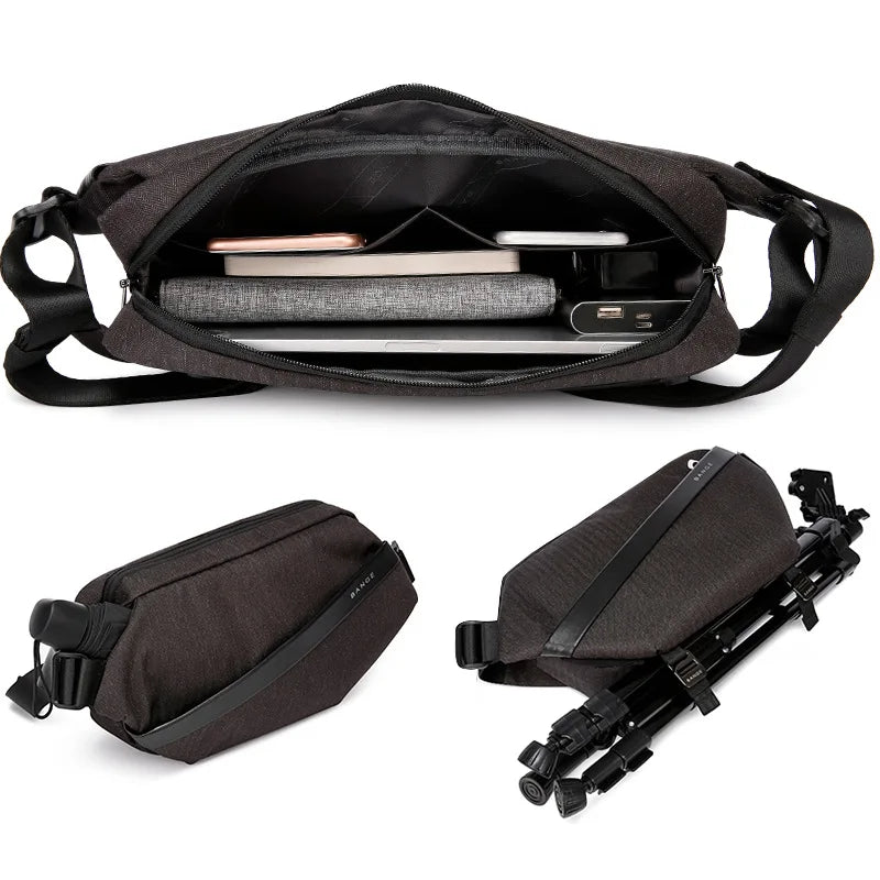 Bange Fashion Men Multifunction Waterproof Shoulder Crossbody Bags Male Outdoor Travel  Novel Messenger Bag Teenager Tiding