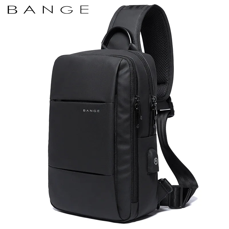 Bange Fashion Sling  Men Travel Waterproof Leisure Business Chest Sports Packs Messenger Shoulder Running Bag men's Boys