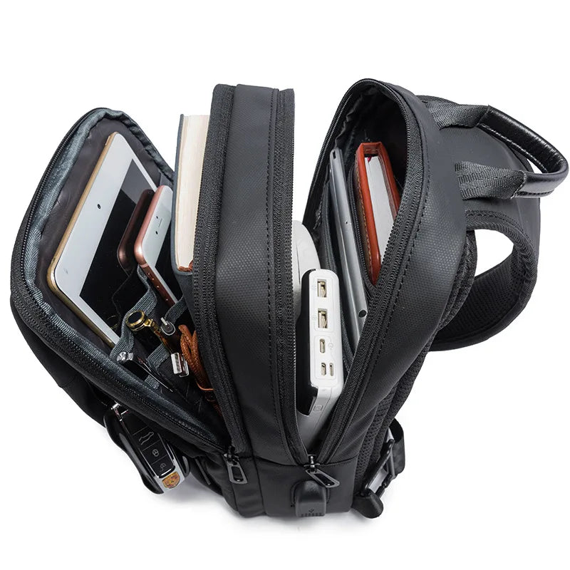 Bange Fashion Sling  Men Travel Waterproof Leisure Business Chest Sports Packs Messenger Shoulder Running Bag men's Boys
