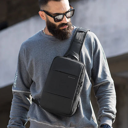 Bange Fashion Sling  Men Travel Waterproof Leisure Business Chest Sports Packs Messenger Shoulder Running Bag men's Boys