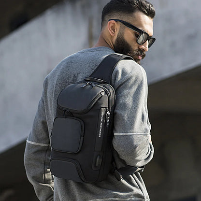 Bange Fashion men's luxurious chest bag Comfortable and breathable male messenger bag Crossbody Shoulder Bags