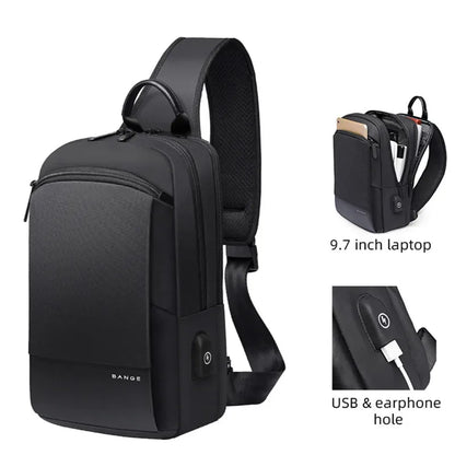 Bange Flex Bag Fashion Men Travel Waterproof Casual Male Chest Sports Packs Messenger Shoulder Bag Boys Running for iPad mini