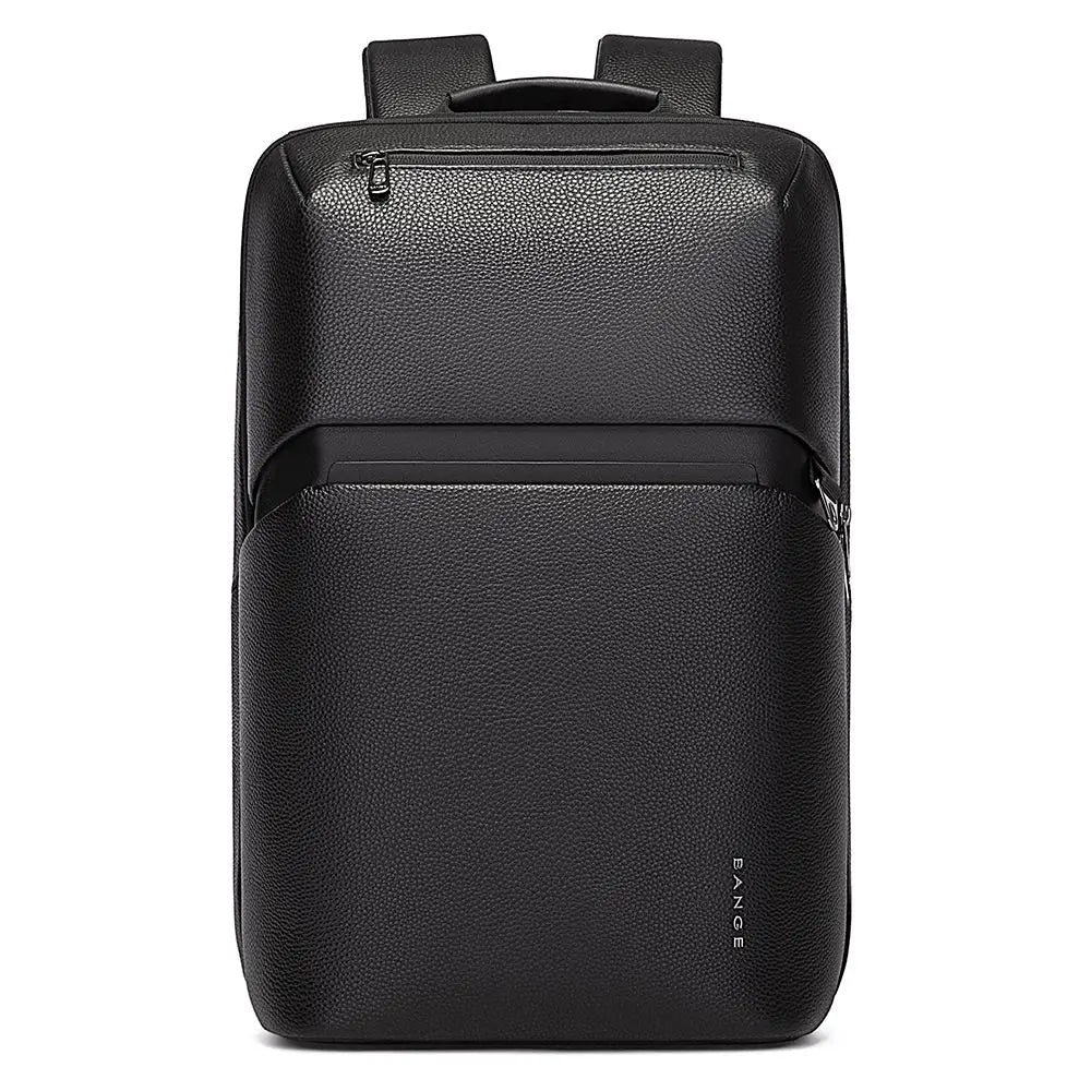 Bange Leather Backpack Men Business Backpack Laptop 15.6 Inch Computer Bag Large Capacity  Bag Male Backpack Fashion
