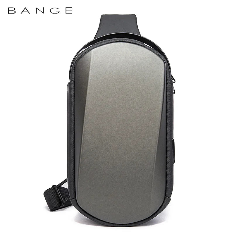 Bange Male Shoulder Bags USB Charging Crossbody Bags Men Anti Theft Chest Bag School Summer Short Trip Messengers Bag