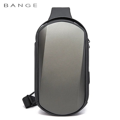 Bange Male Shoulder Bags USB Charging Crossbody Bags Men Anti Theft Chest Bag School Summer Short Trip Messengers Bag