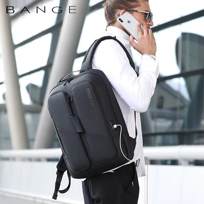 Bange Men Anti Theft Waterproof Laptop Backpack 15.6 Inch Daily Work Business Backpack School back pack mochila for women