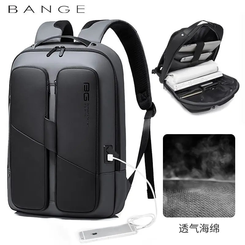 Bange Men Anti Theft Waterproof Laptop Backpack 15.6 Inch Daily Work Business Backpack School back pack mochila for women