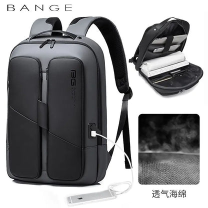 Bange Men Anti Theft Waterproof Laptop Backpack 15.6 Inch Daily Work Business Backpack School back pack mochila for women