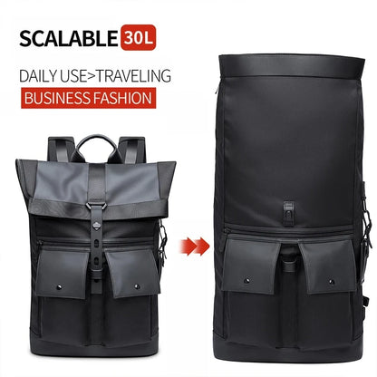 Bange Men Fashion Backpack 15.6inch Multifunctional Waterproof Backpack Daily Travel Bag Casual School Rucksack