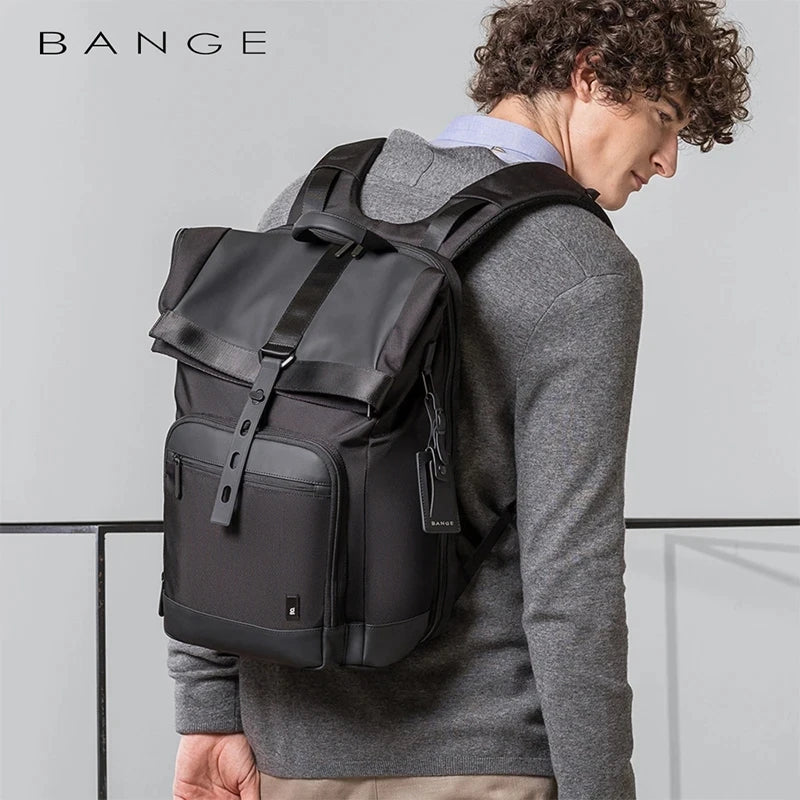 Bange Men Fashion Backpack Multifunctional Waterproof Backpack Daily Travel Bag Casual School Rucksack for Unisex