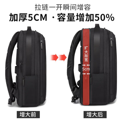 Bange Men Mochila Fashion Waterproof School Travel Bag Backpack USB Business Backpacks Fit For 15.6 Inch Laptop