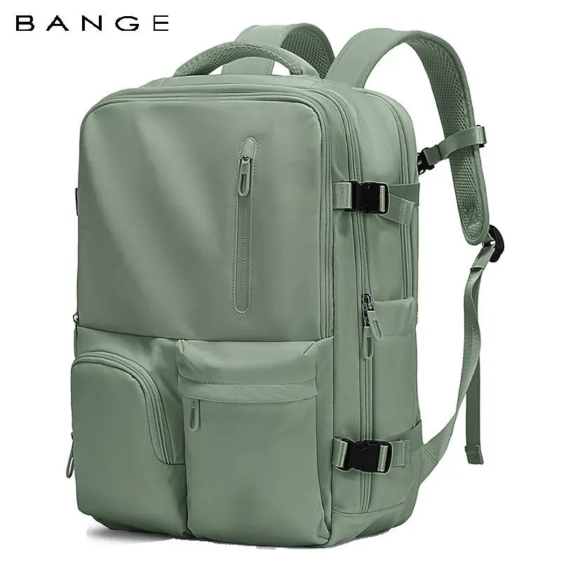 Bange Men's Backpack Men Business Travel Backpack Women School Expandable USB Bag Large Capacity 15.6 Laptop Waterproof Fashion