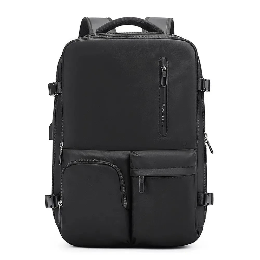Bange Men's Backpack Men Business Travel Backpack Women School Expandable USB Bag Large Capacity 15.6 Laptop Waterproof Fashion