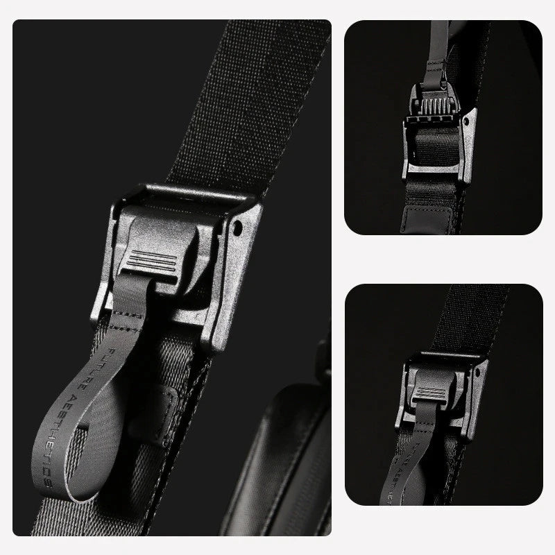 Bange Men's Crossbody Bag Fashion Classic Sling Bag Waterproof Simple Business Multifunction Bag Applicable to 8.6 inch IPad