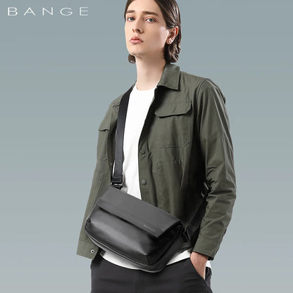 Bange Men's Shoulder Bags Nylon Business Man Bags 8.6" Briefcase Canvas Crossbody Bags Small Waterproof Bag High Quality