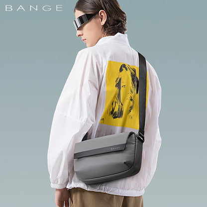 Bange Men's Shoulder Bags Nylon Business Man Bags 8.6" Briefcase Canvas Crossbody Bags Small Waterproof Bag High Quality
