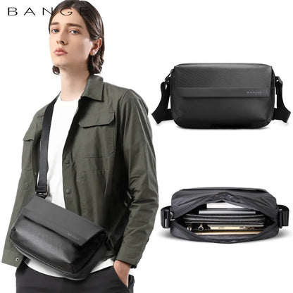 Bange Men's Shoulder Bags Nylon Business Man Bags 8.6 Briefcase Canvas Crossbody Bags Small Waterproof Bag