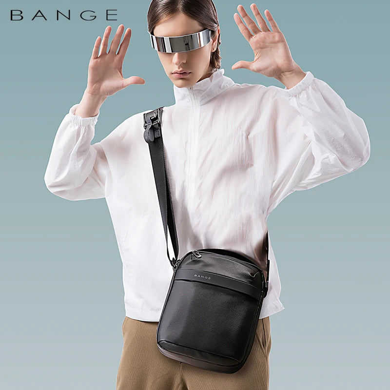 Bange Men's Shoulder Bags Nylon Business Men's Bags 8.6" Briefcase Canvas Crossbody Bags Small Waterproof Bag Man High Quality