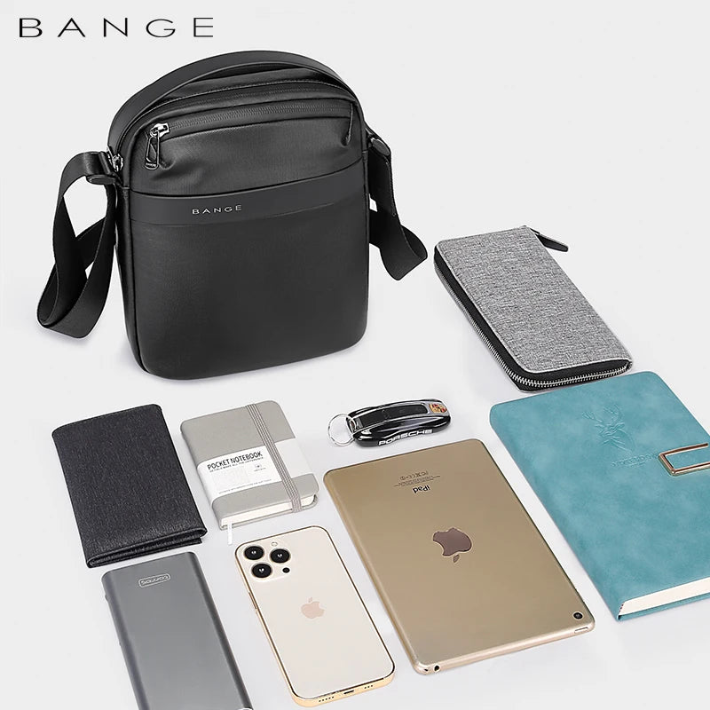 Bange Men's Shoulder Bags Nylon Business Men's Bags 8.6" Briefcase Canvas Crossbody Bags Small Waterproof Bag Man High Quality