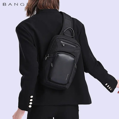 Bange Mochilas Multifunction Crossbody Bag for Men Shoulder Messenger Bags Male Waterproof Short Trip Women Chest Bag Pack