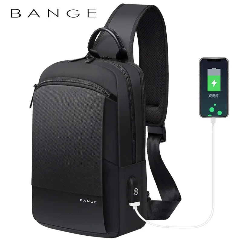 Bange Running for iPad mini Fashion Men Travel Waterproof Casual Male Chest Sports Packs Messenger Shoulder Bag Boys