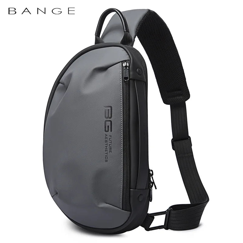 Bange Shoulder Bag Multifunction Big Capacity  Chest Bag Men's Casual Waterproof Messenger Bag USB Bag Travel Backpack