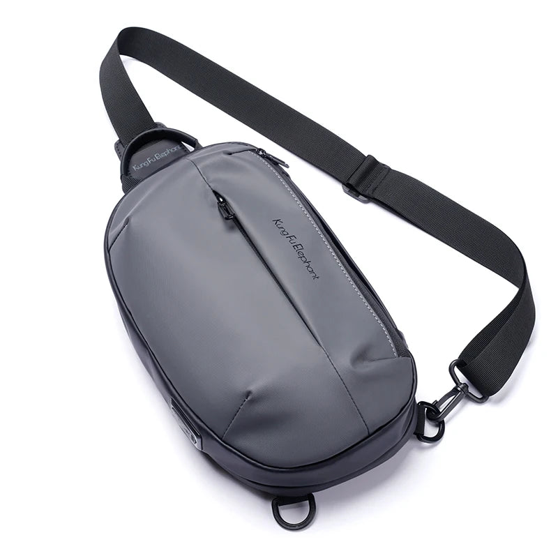 Bange Shoulder Bag Multifunction Big Capacity  Chest Bag Men's Casual Waterproof Messenger Bag USB Bag Travel Backpack